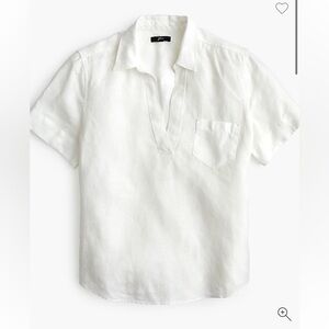 J. Crew Classic Ivory Button-Up Shirt